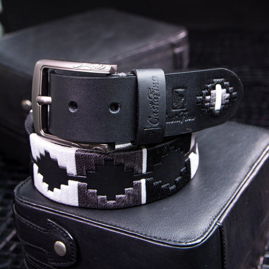 ÉBANO – Cinturón tejido CASTAFINA clásico (Ref. TC-004)