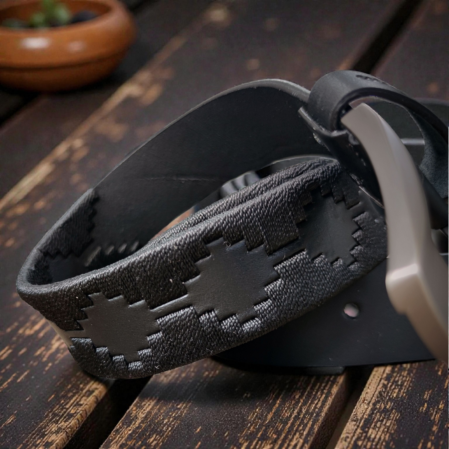 SOMBRA – Cinturón tejido CASTAFINA clásico (Ref. TC-066)