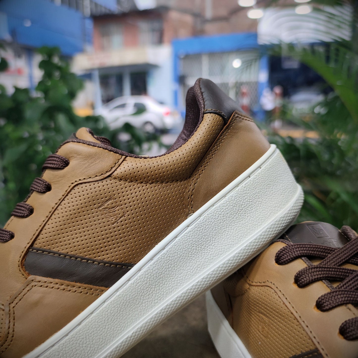 ORIGEN – Donde Empieza tu Estilo | Cuero caramelo con detalles chocolate – CASTAFINA SPORT ESENCIAL (Ref. ZCE-006)