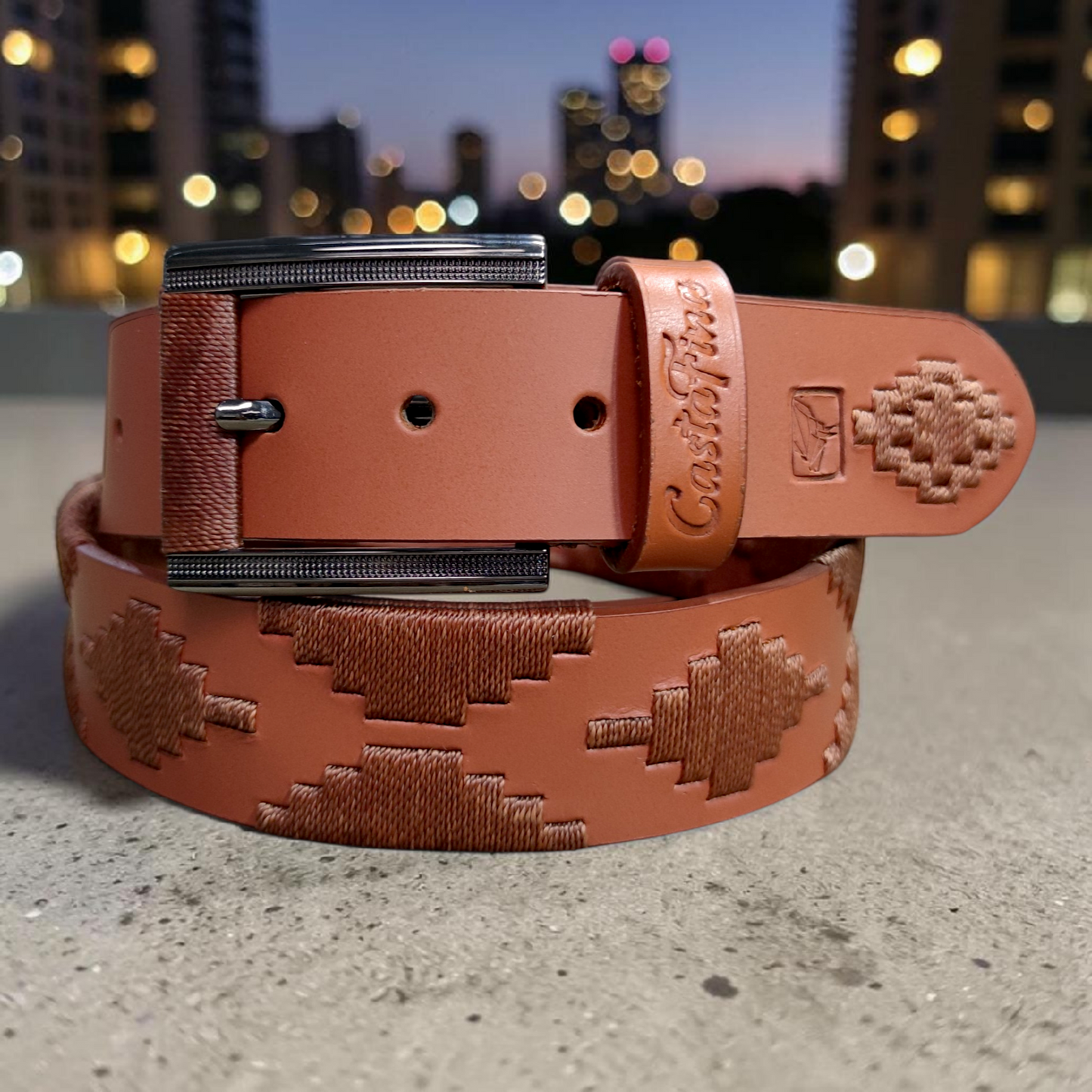 NOBEL | Cinturón tejido CASTAFINA clásico (Ref. TC-094)