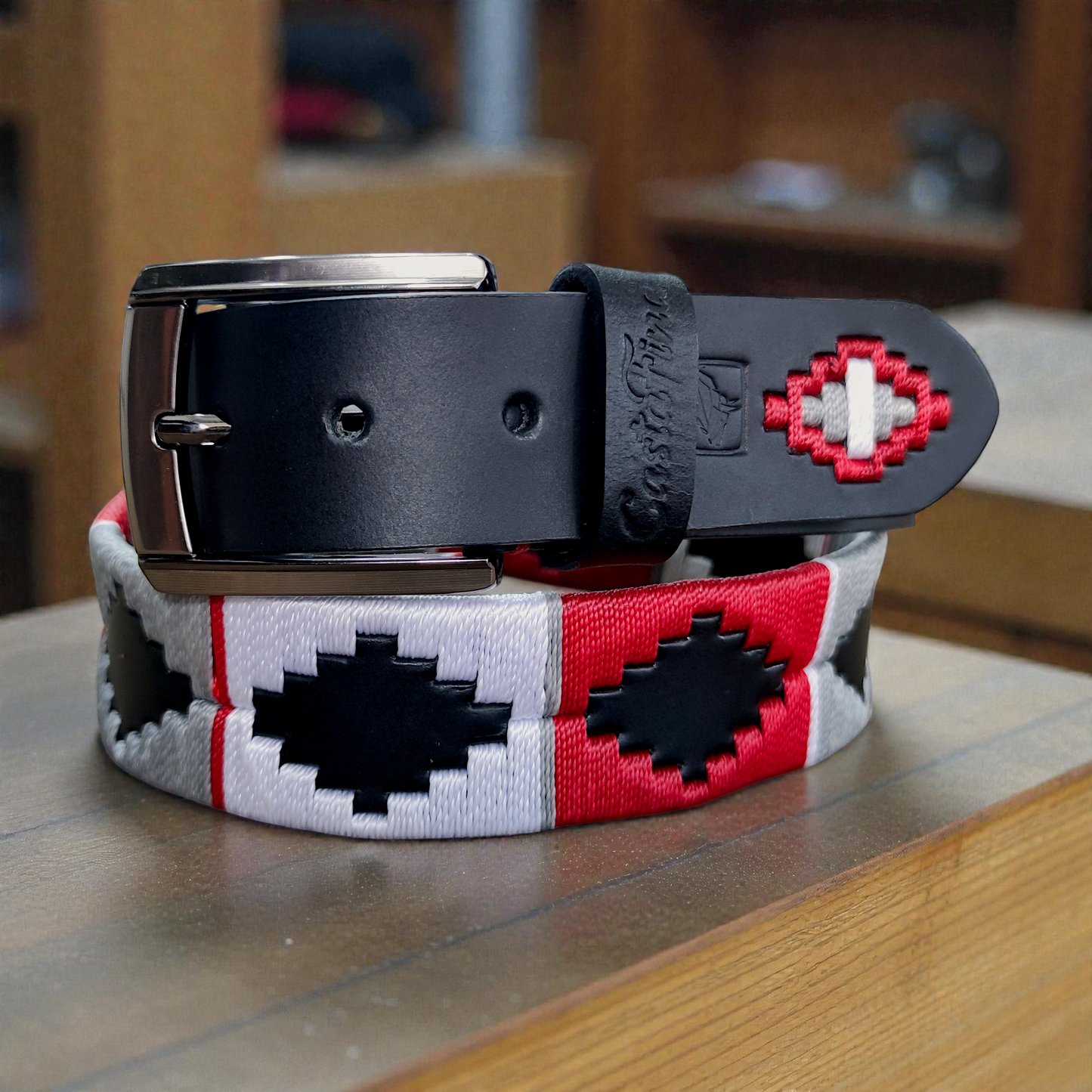 PRESTIGIO | Cinturón tejido CASTAFINA clásico (Ref. TC-075)