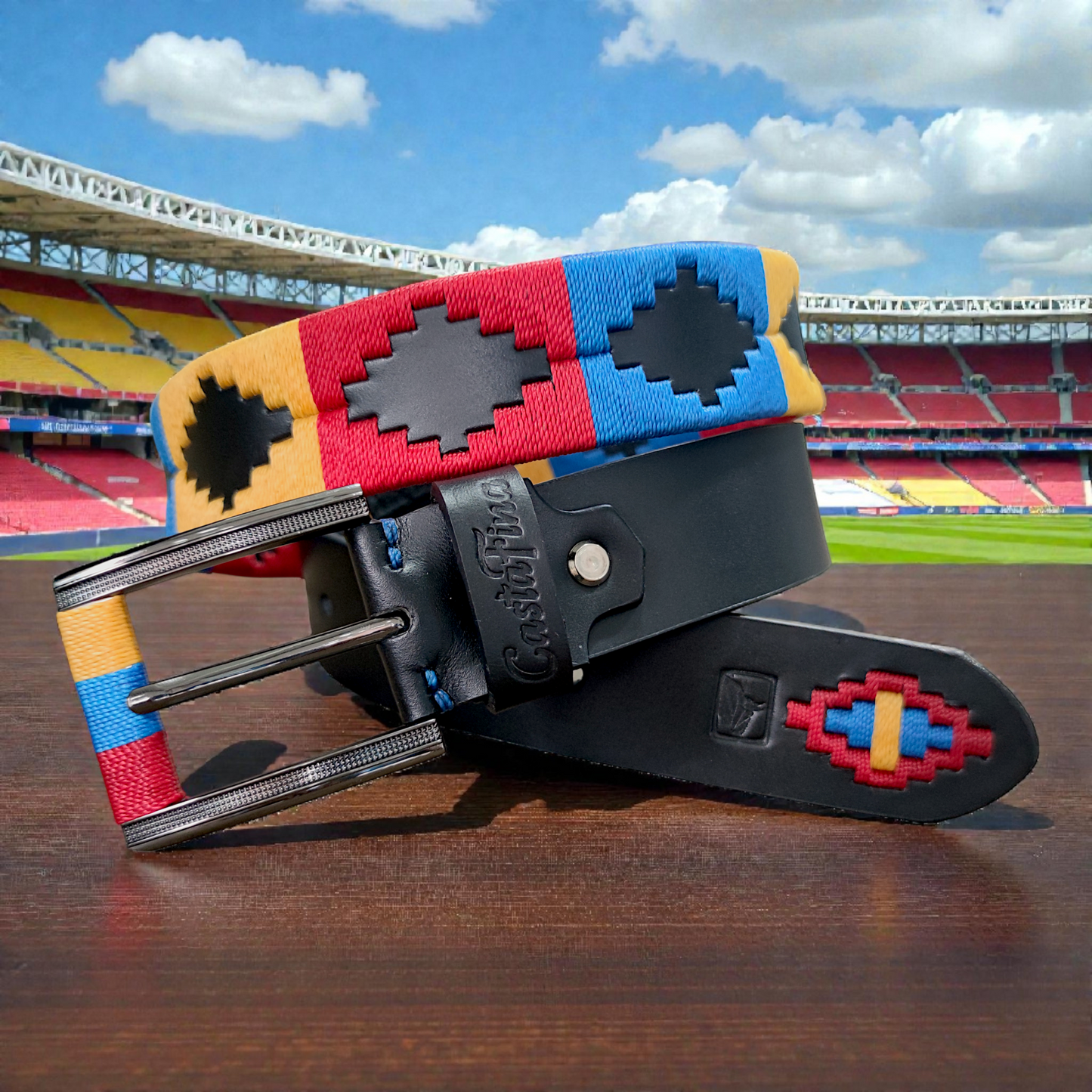 TRICOLOR | Cinturón tejido CASTAFINA clásico (Ref. TC-063)