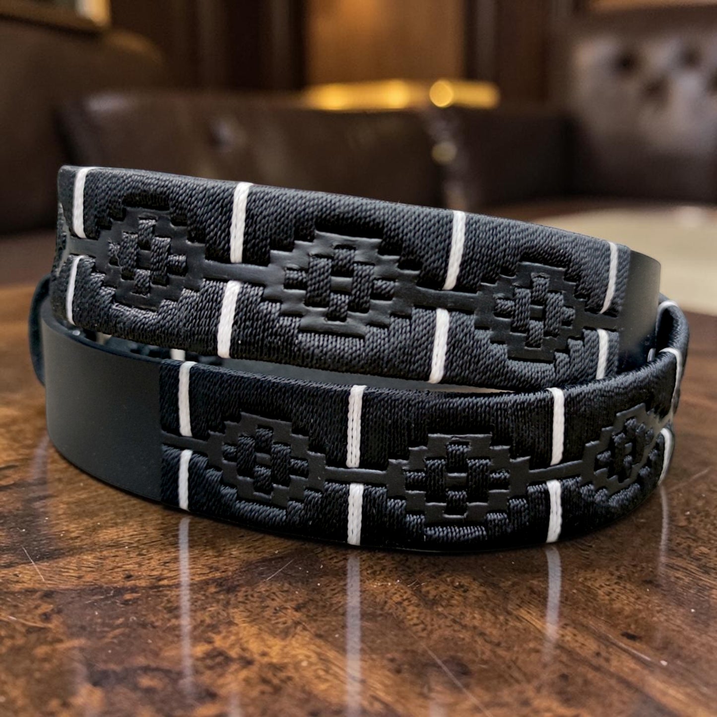 NEXO | Cinturón tejido CASTAFINA Platino (Ref. TP-101)