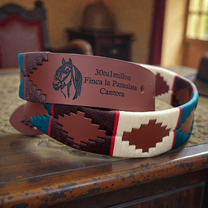 HERENCIA | Cinturón tejido CASTAFINA Chapa (Ref. CH-002)