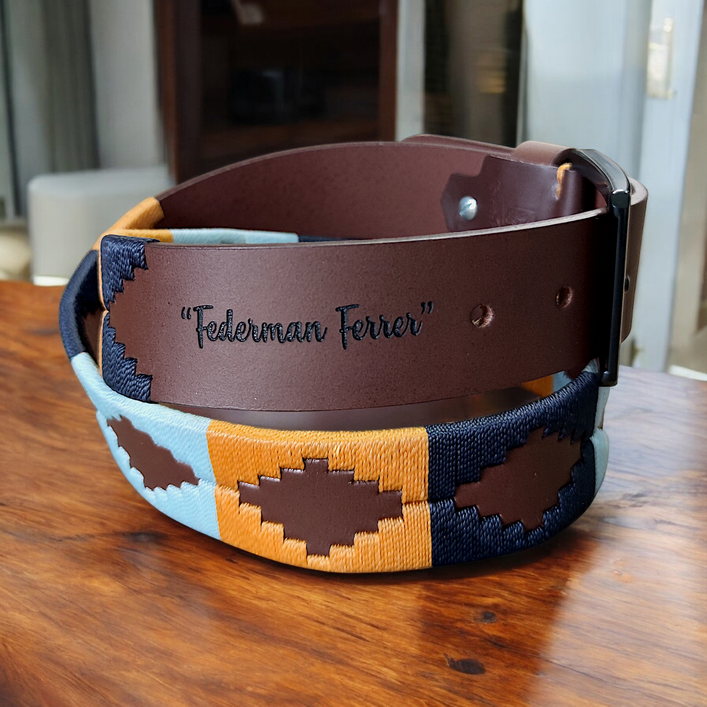 OCASO | Cinturón tejido CASTAFINA clásico (Ref. TC-069)