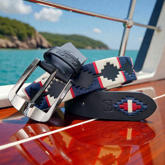 ALTAMAR | Cinturón tejido CASTAFINA clásico (Ref. TC-084)