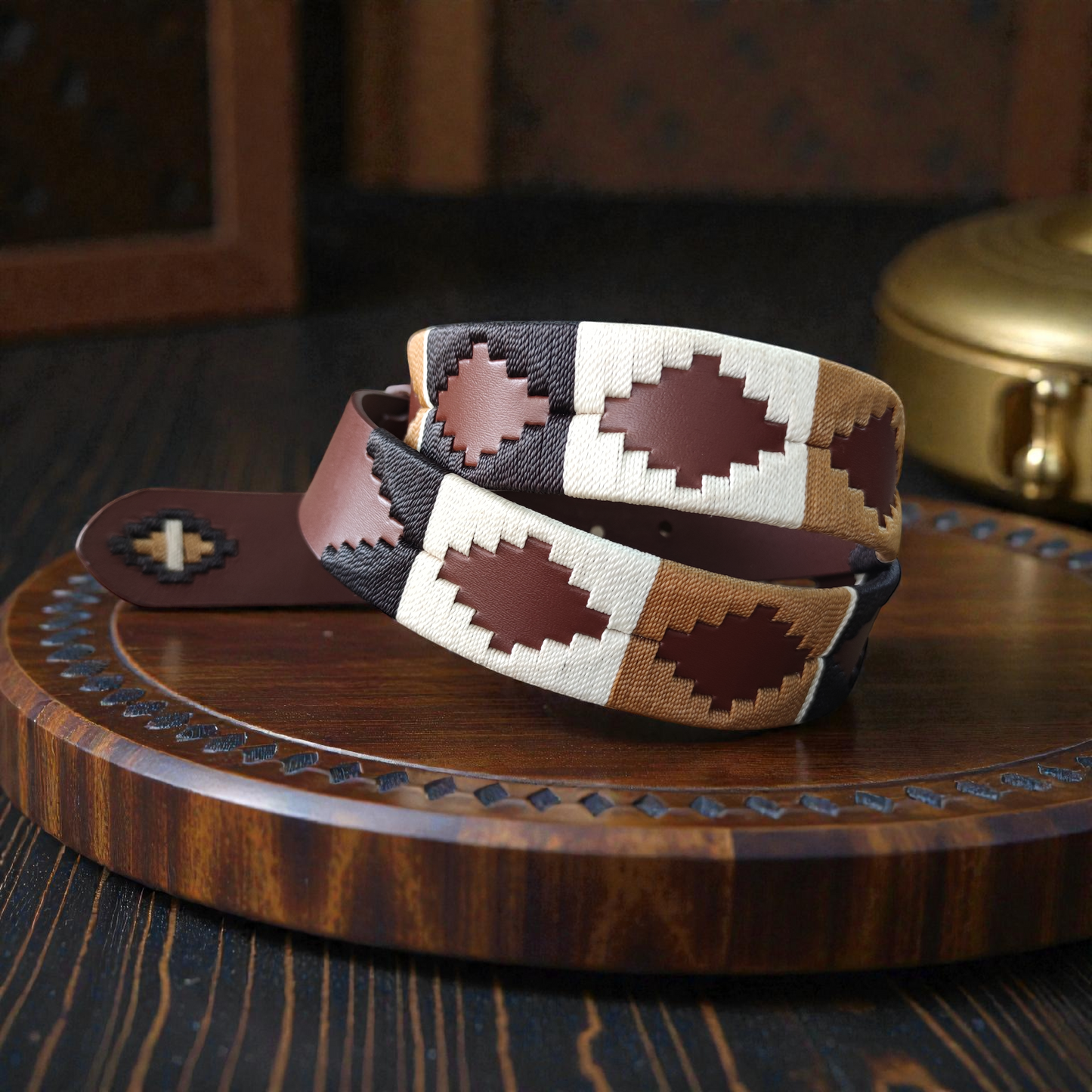 TRIBUTO – Cinturón tejido CASTAFINA clásico (Ref. TC-016)