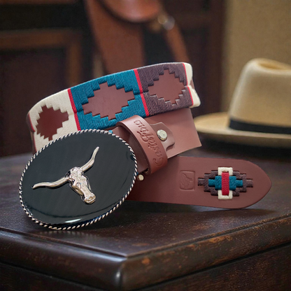 HERENCIA | Cinturón tejido CASTAFINA Chapa (Ref. CH-002)