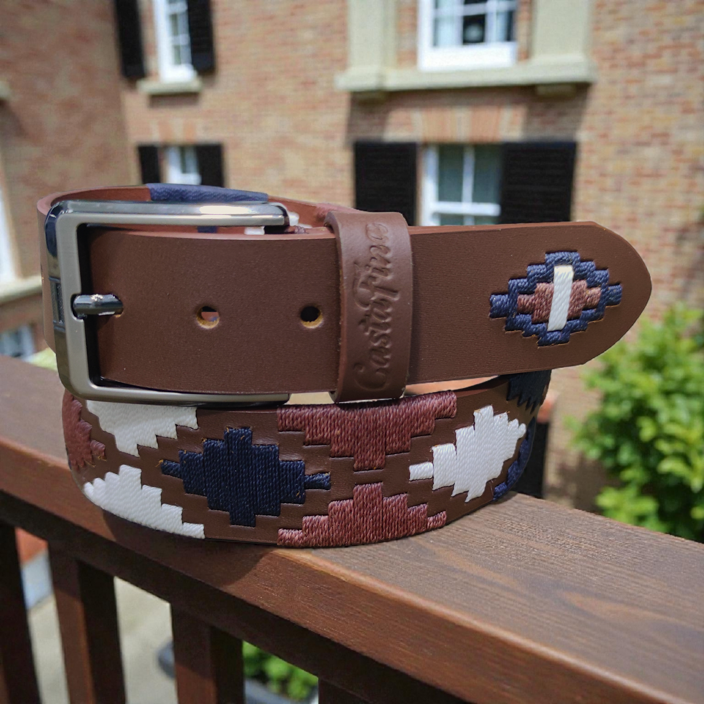 NOBLEZA | Cinturón tejido CASTAFINA DIAMANTE (Ref. TD-077)