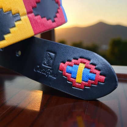 TRICOLOR | Cinturón tejido CASTAFINA clásico (Ref. TC-063)