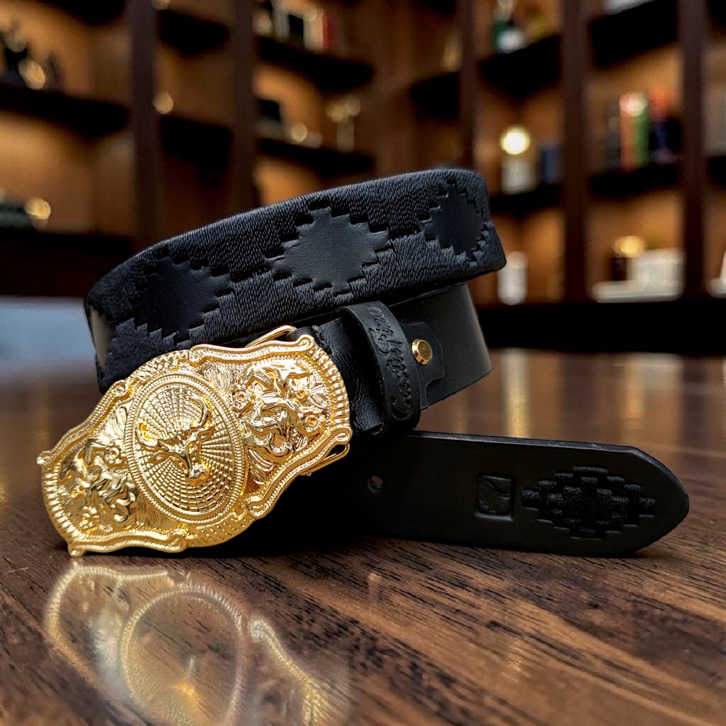 SOBERANO | Cinturón tejido CASTAFINA Oro 24K (Ref. OR-027)