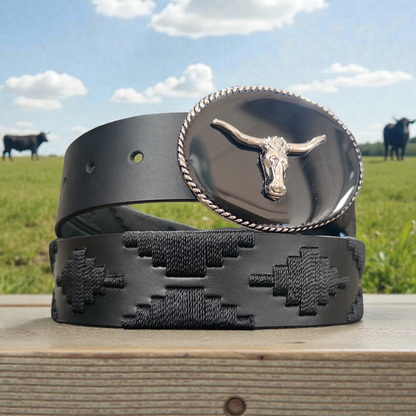 BRAVURA | Cinturón tejido CASTAFINA Chapa (Ref. CH-004)