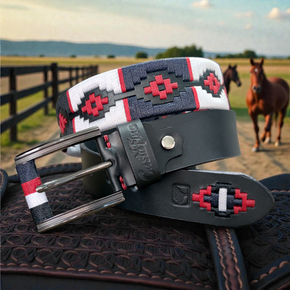 BRAVÍO | Cinturón tejido CASTAFINA Platino (Ref. TP-079)