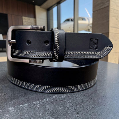 HERENCIA – Cinturón Sport CASTAFINA (Ref. SP-007) Negro