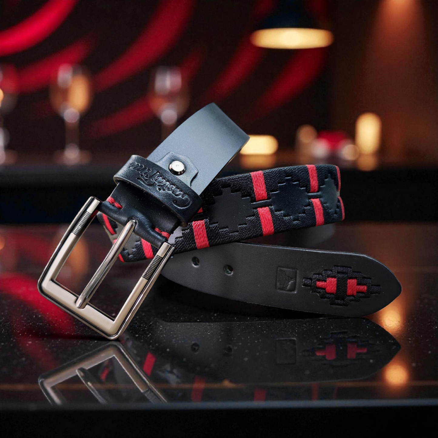 CENTINELA – Cinturón tejido CASTAFINA clásico (Ref. TC-056)