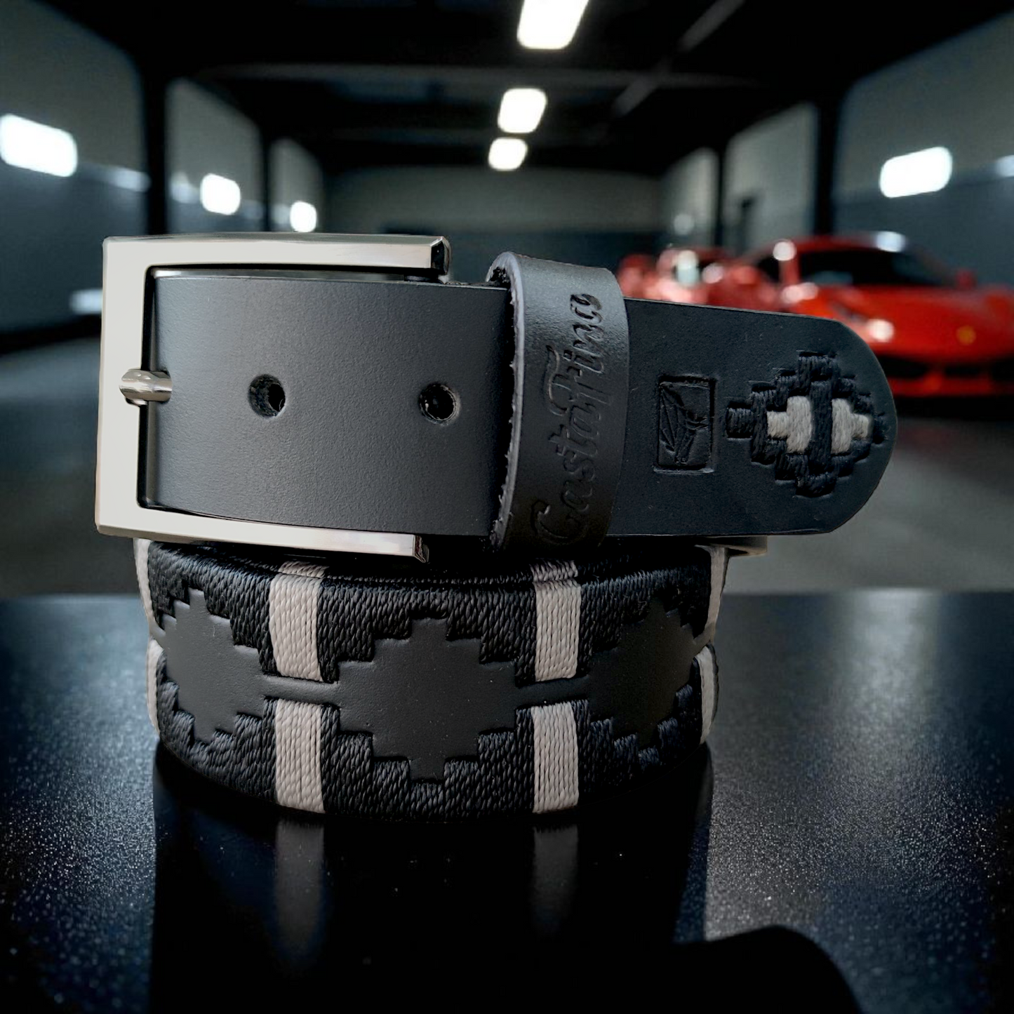 FARO – Cinturón tejido CASTAFINA clásico (Ref. TC-059)