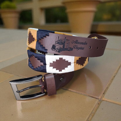 BRÍO | Cinturón tejido CASTAFINA clásico (Ref. TC-062)