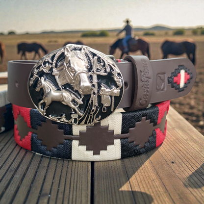 LINAGE | Cinturón tejido CASTAFINA Chapa (Ref. CH-003)