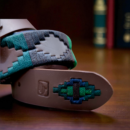 AQUA | Cinturón tejido CASTAFINA clásico (Ref. TC-067)