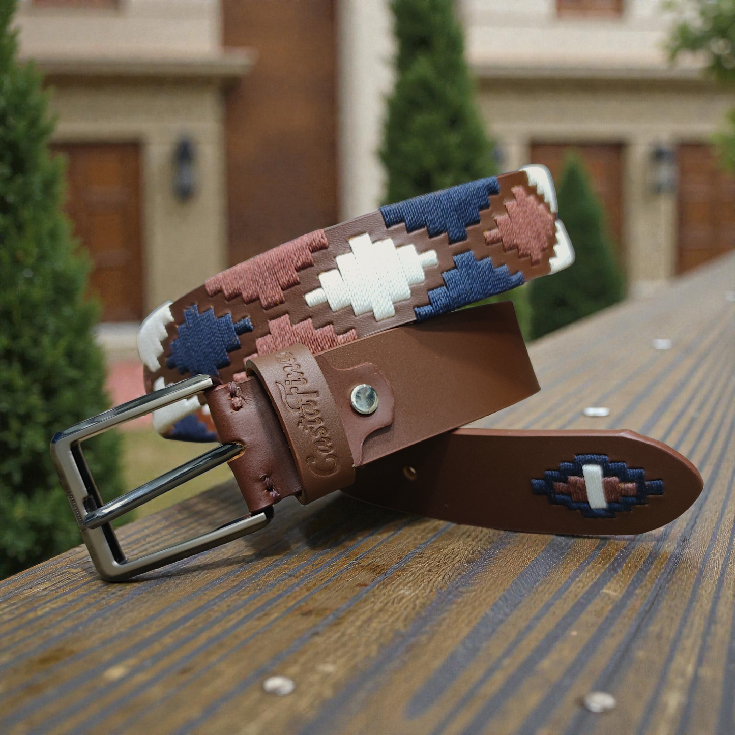 NOBLEZA | Cinturón tejido CASTAFINA DIAMANTE (Ref. TD-077)