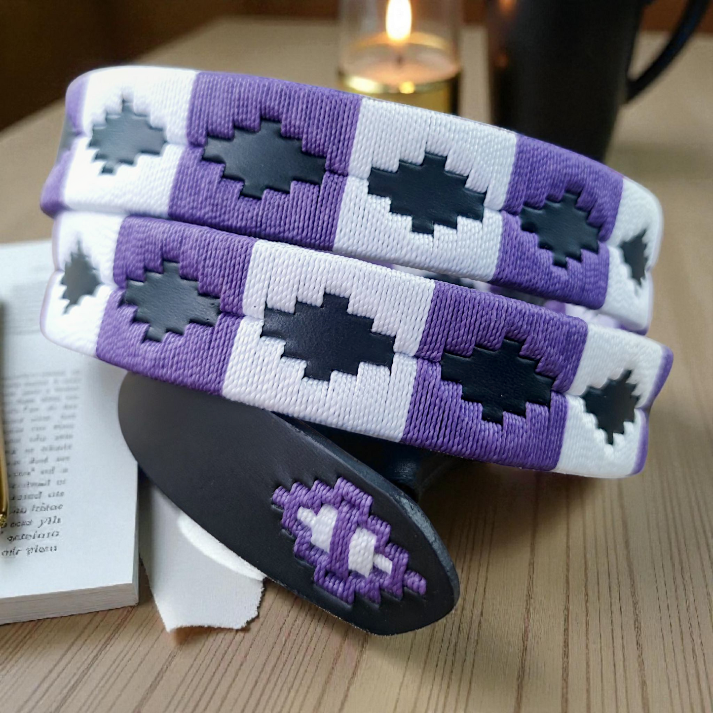 VIOLETA | Cinturón tejido CASTAFINA clásico Dama (Ref. TC-027)