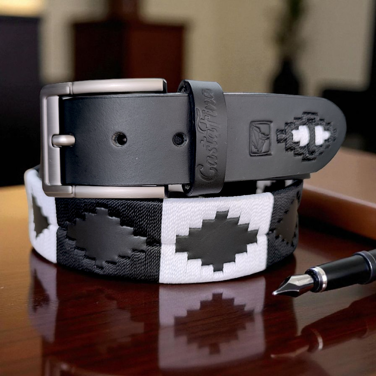 ALFA | Cinturón tejido CASTAFINA clásico (Ref. TC-066)