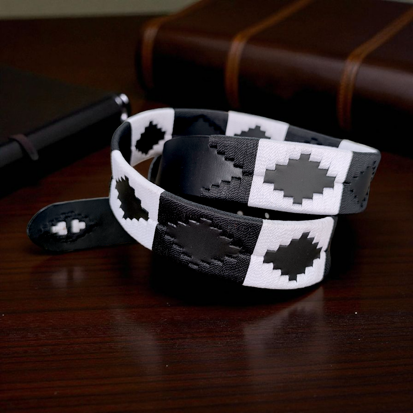 ALFA | Cinturón tejido CASTAFINA clásico (Ref. TC-066)