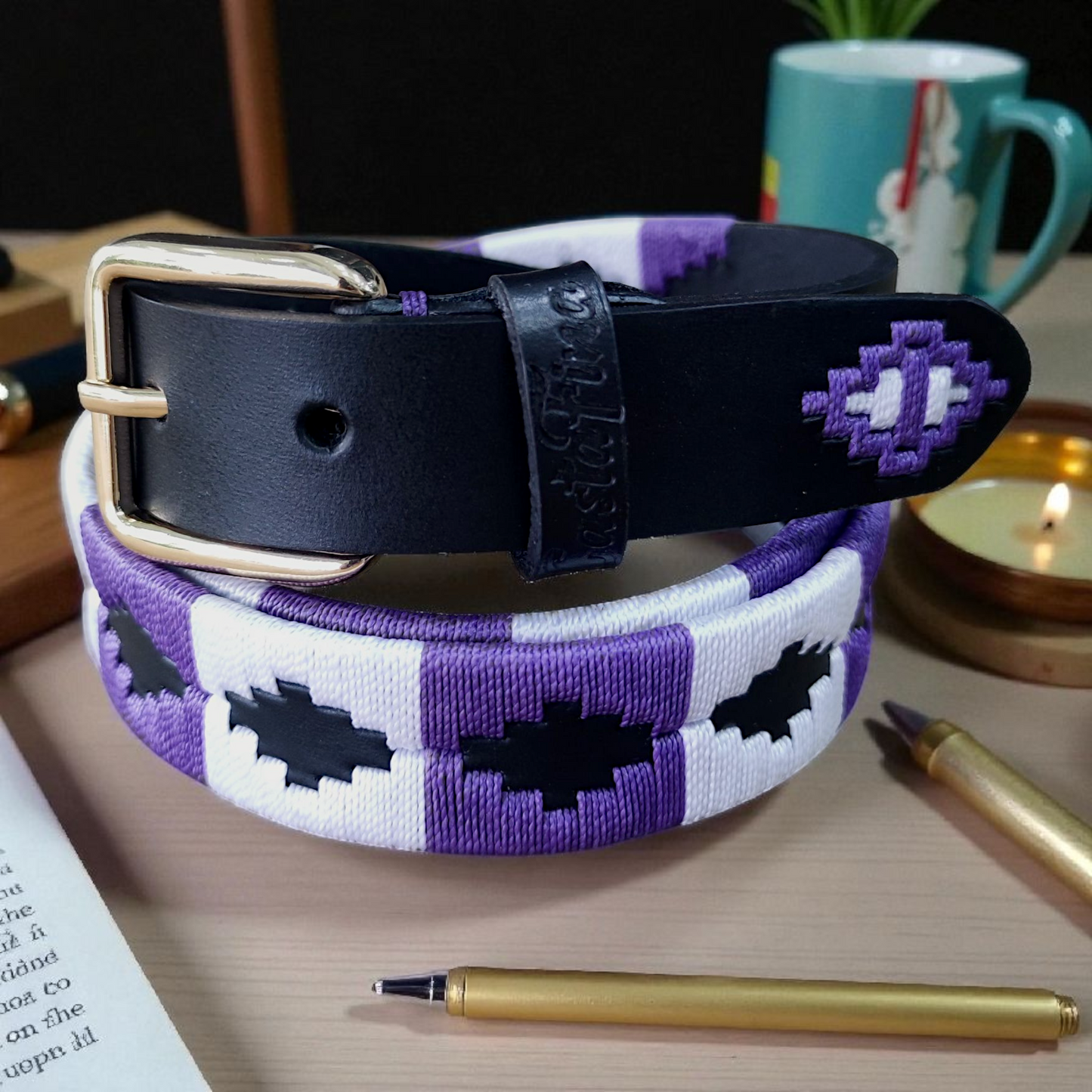 VIOLETA | Cinturón tejido CASTAFINA clásico Dama (Ref. TC-027)