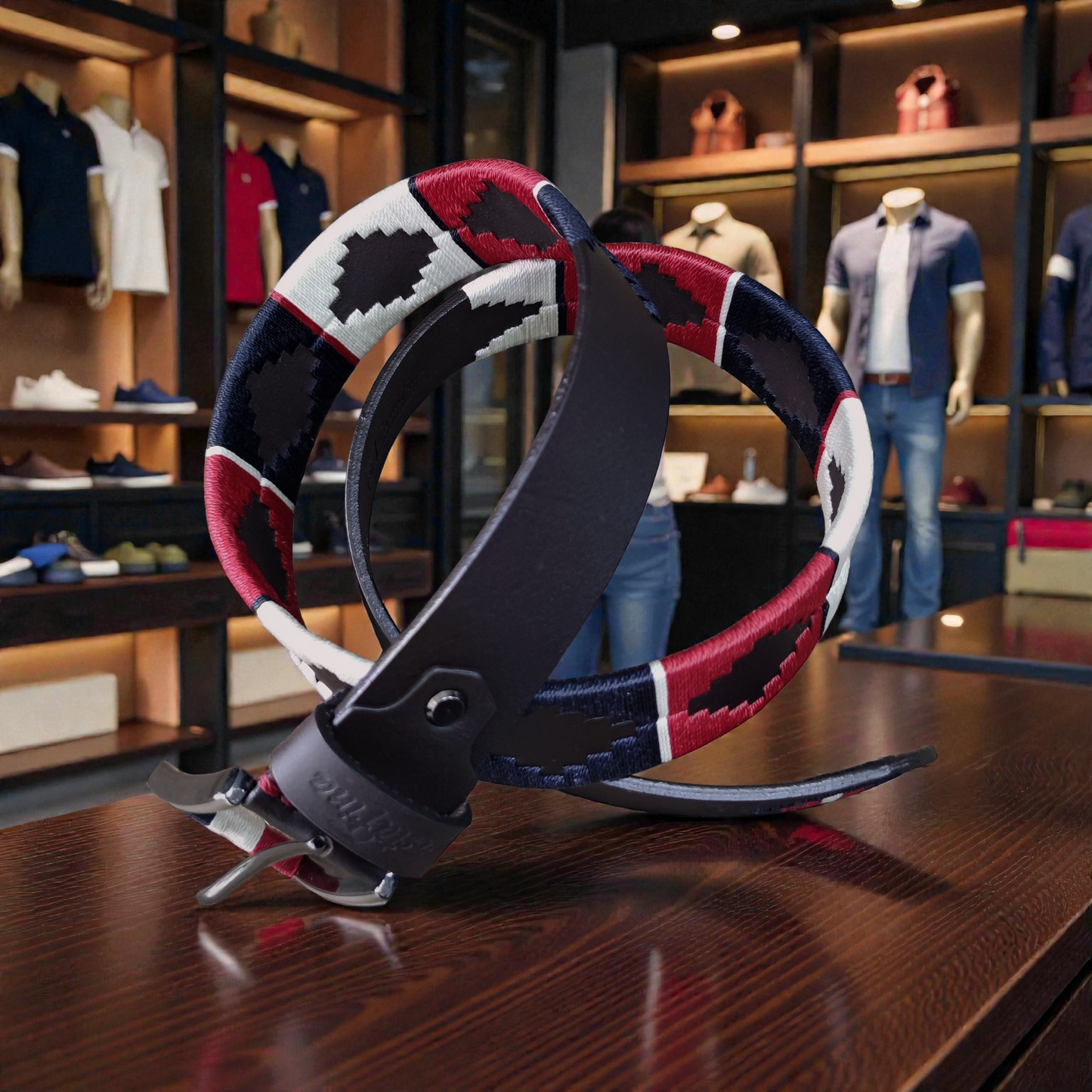 ESTIRPE – Cinturón tejido CASTAFINA clásico (Ref. TC-067)